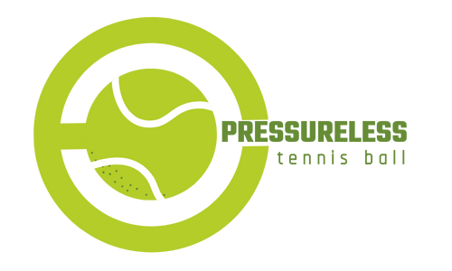 pressure less tennis ball logo